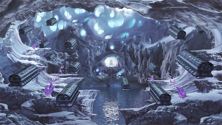 The Crypt of Floating Caskets