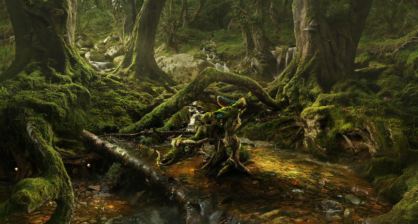 The Moss Dragon at Amberfall